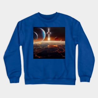 Interplanetary Spaceport Crewneck Sweatshirt